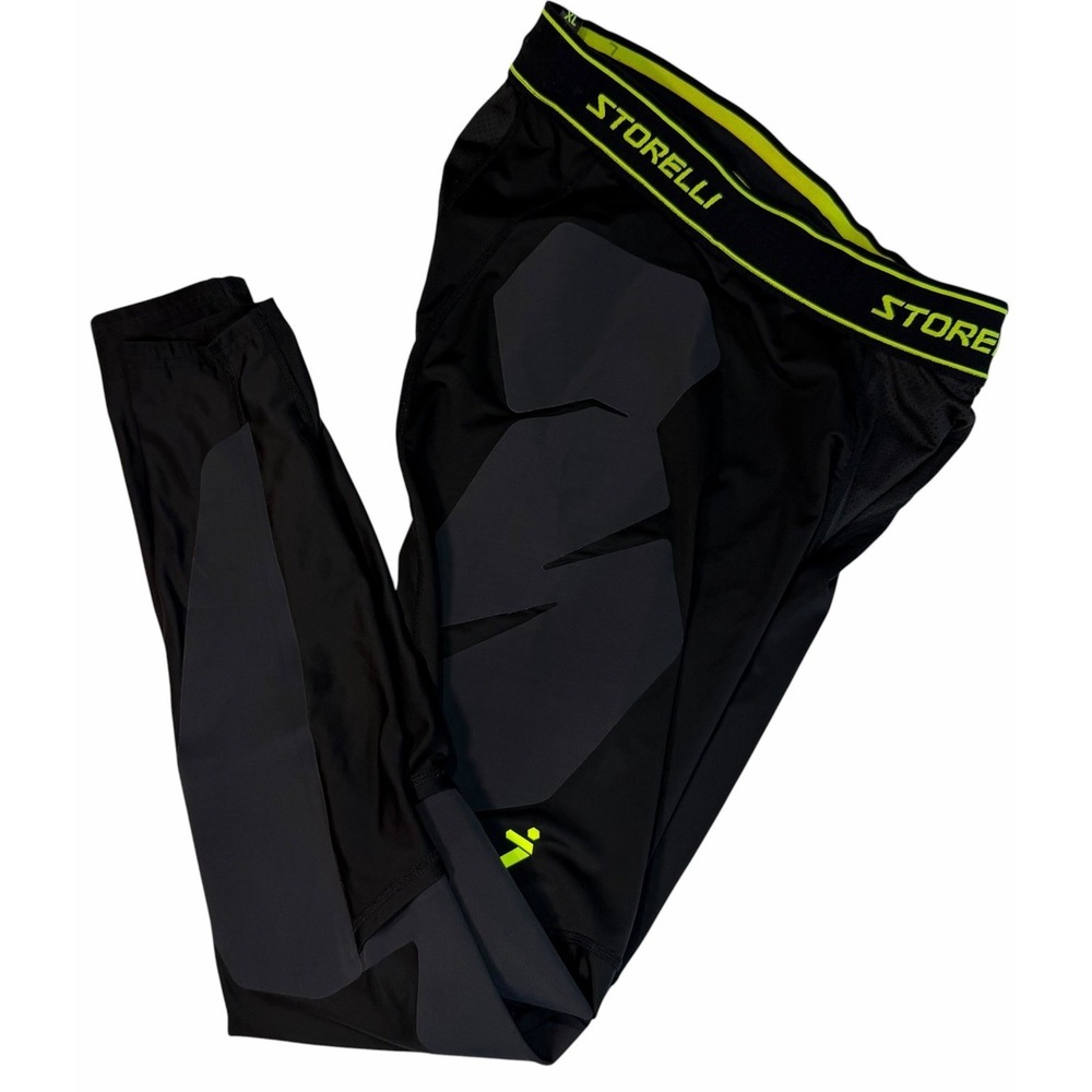Storelli ExoShield Slider Men's Soccer Futbol Goalie Pants Leggings Black